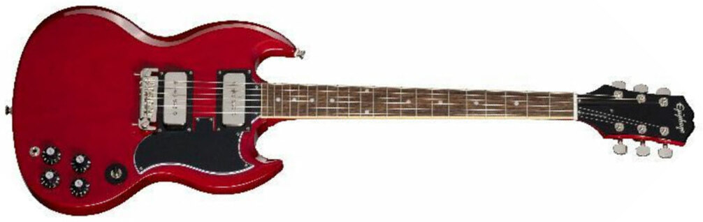 Epiphone Tony Iommi Sg Special Signature 2s P90 Ht Rw - Vintage Cherry - Guitarra eléctrica de doble corte - Main picture