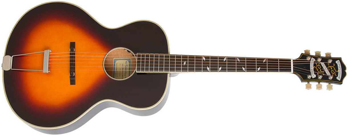 Epiphone Zenith Masterbilt Century Archtop Epicea Erable 2016 - Vintage Sunburst - Guitarra electro acustica - Main picture