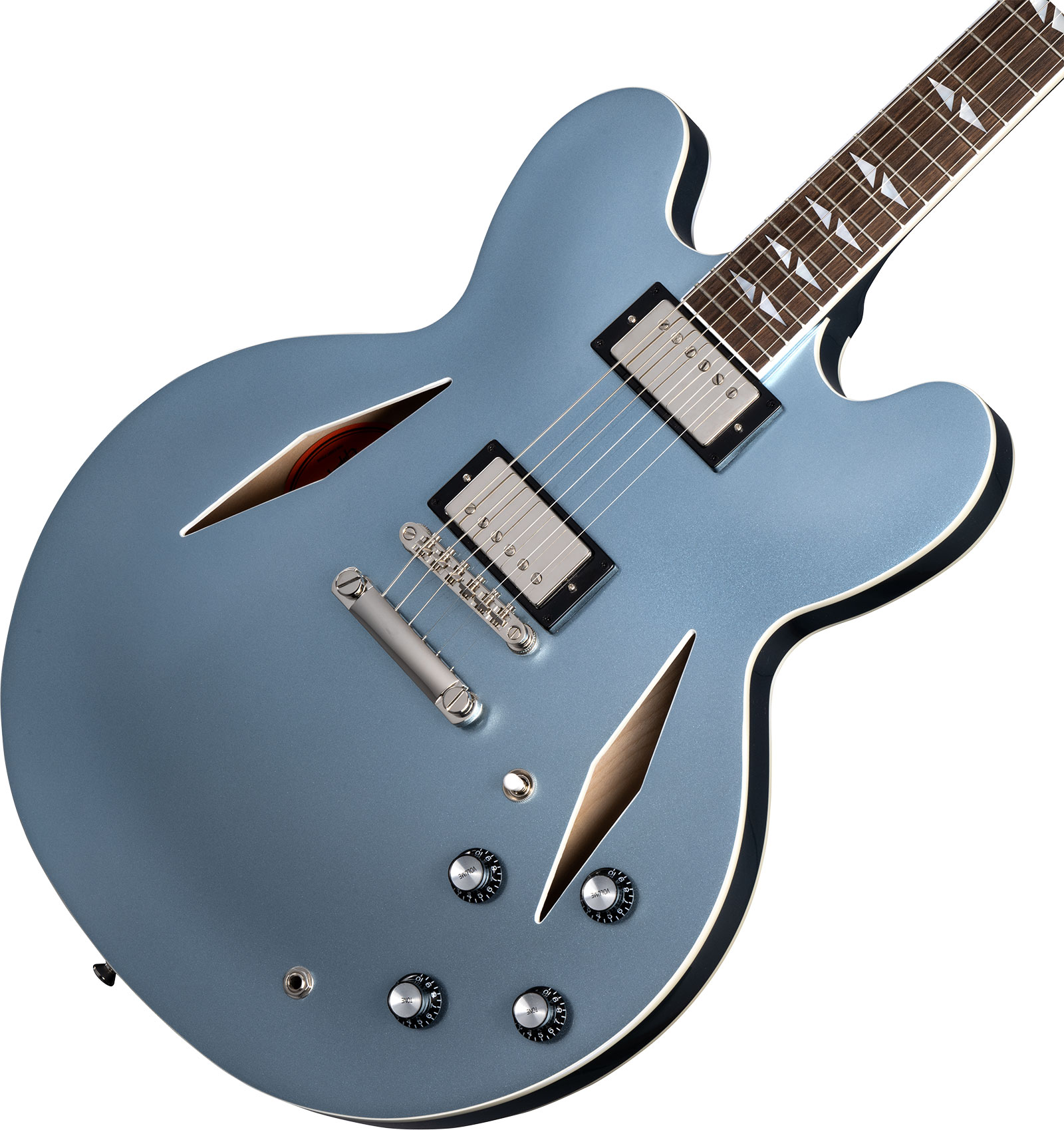 Epiphone Dave Grohl Dg-335 Signature 2h Ht Lau - Pelham Blue - Guitarra eléctrica semi caja - Variation 3