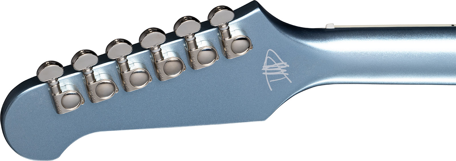Epiphone Dave Grohl Dg-335 Signature 2h Ht Lau - Pelham Blue - Guitarra eléctrica semi caja - Variation 4