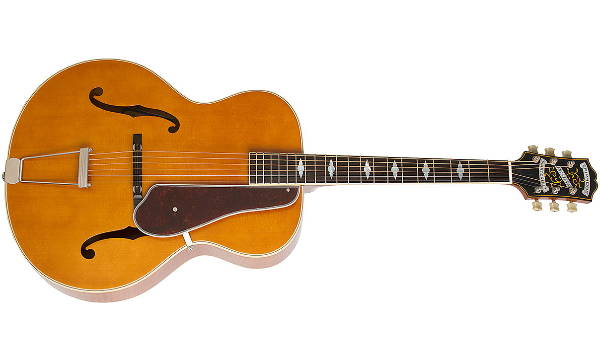 Epiphone De Luxe Classic Masterbilt Century Archtop Epicea Erable 2016 - Vintage Natural - Guitarra electro acustica - Variation 1