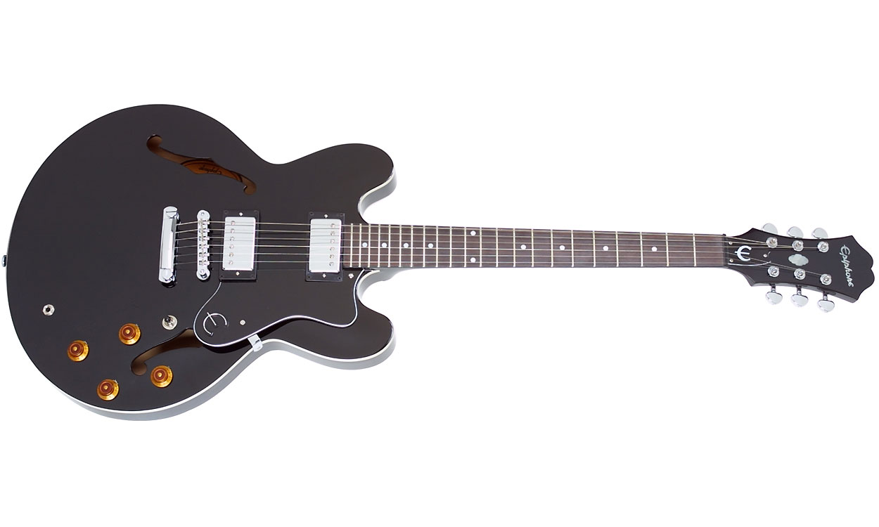 Epiphone Dot Ch - Ebony - Guitarra eléctrica semi caja - Variation 2