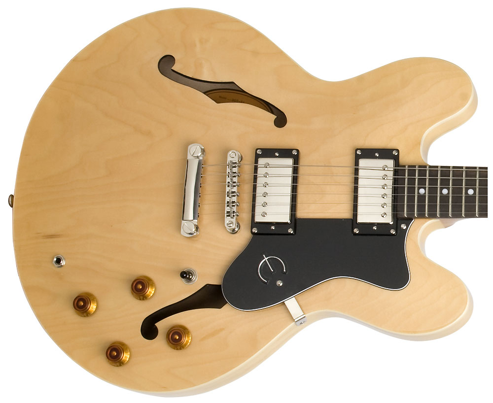 Epiphone Dot Ch - Natural - Guitarra eléctrica semi caja - Variation 2