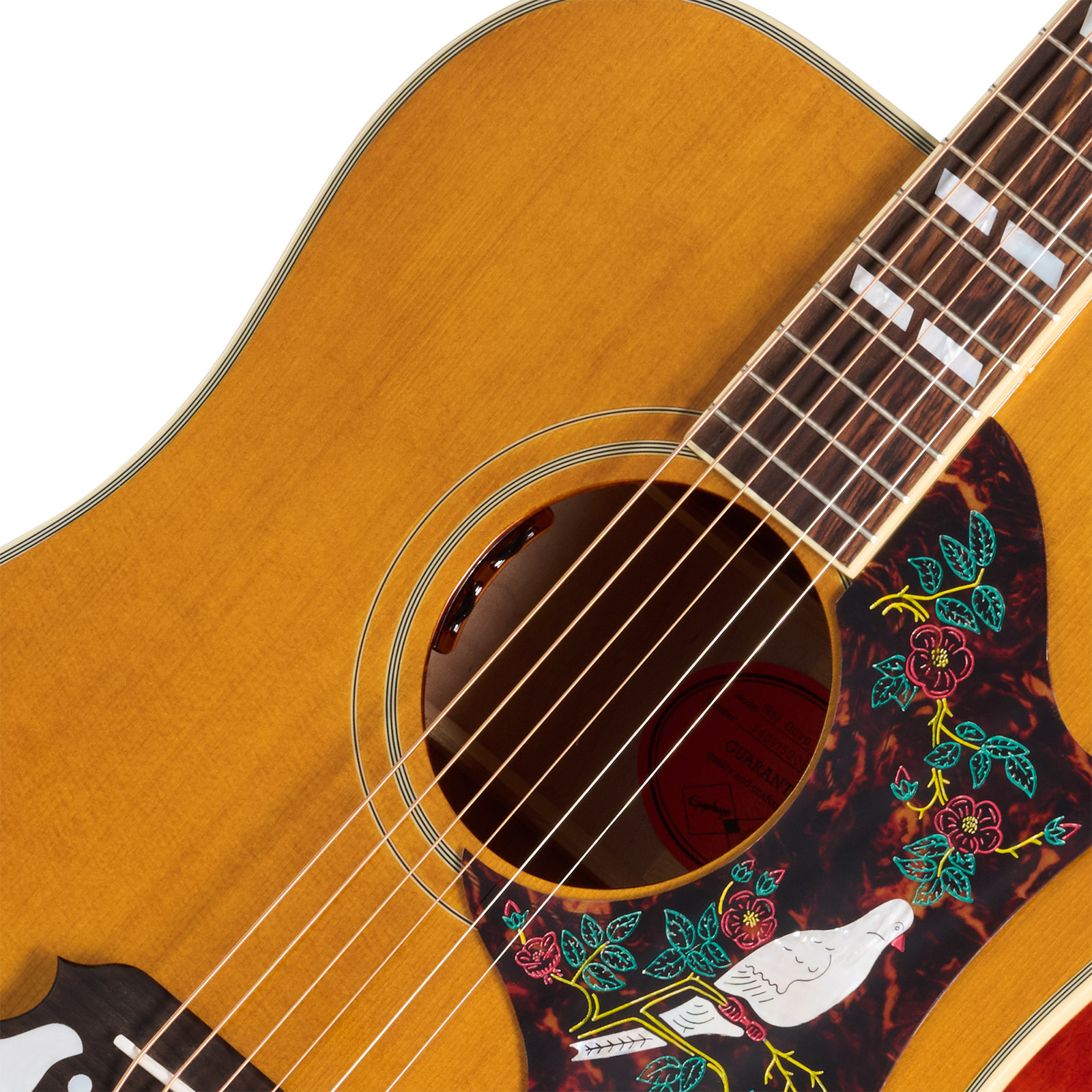 Epiphone Dove 1963 Reissue Inspired By Dreadnought Epicea Erable Rw - Natural - Guitarra folk - Variation 3