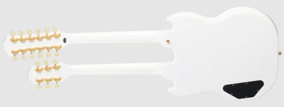 Epiphone Eds1275 Doubleneck Ibg 6/12c 2h Ht Lau - Alpine White - Guitarra eléctrica de doble mástil - Variation 1