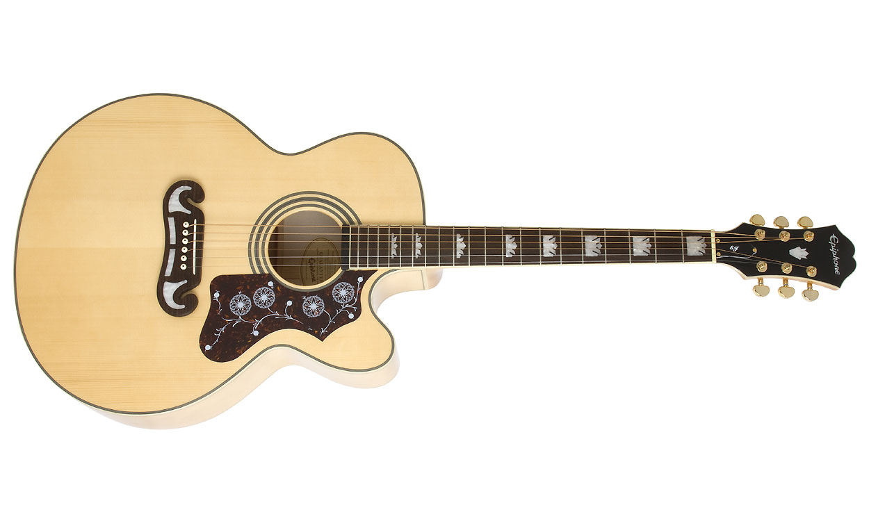 Epiphone Ej-200sce Jumbo Cw Gh - Natural - Guitarra acústica & electro - Variation 1