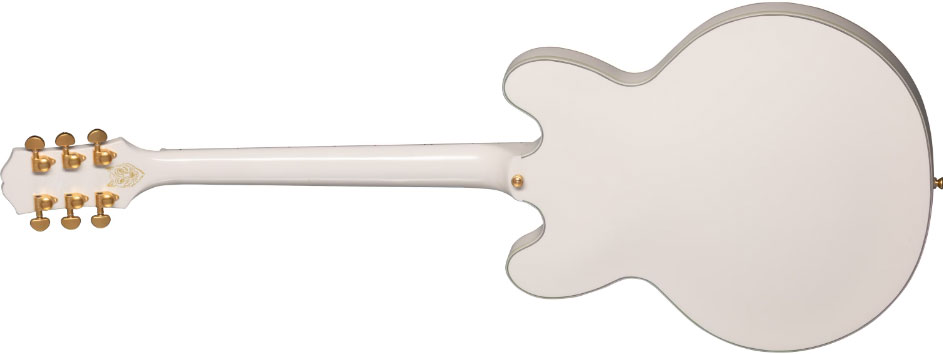 Epiphone Emily Wolfe Sheraton 2h Ht Lau - Aged Bone White - Guitarra eléctrica semi caja - Variation 1