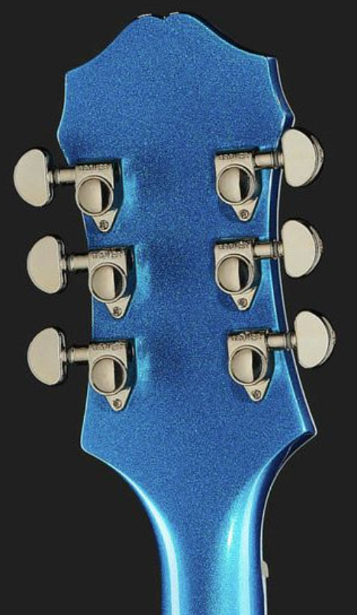 Epiphone Emperor Swingster Archtop 2h Trem Lau - Delta Blue Metallic - Guitarra elécrica Jazz cuerpo acústico - Variation 4