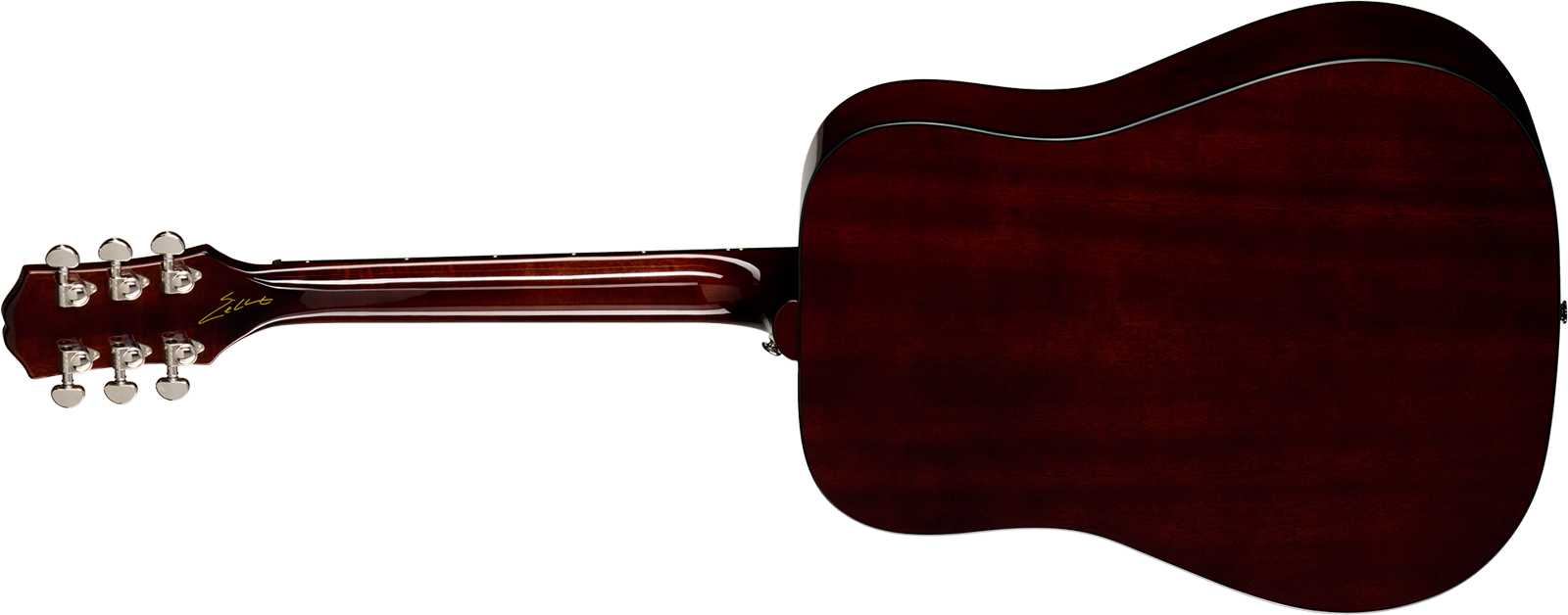 Epiphone Eric Church Hummingbird Dark Signature Dreadnought Shsc Epicea Acajou Rw - Cobra Burst - Guitarra folk - Variation 1