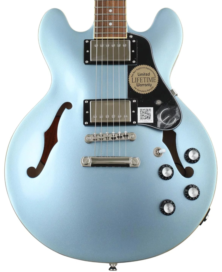 Epiphone Es-339 Pro Hh Ht Pf - Pelham Blue - Guitarra eléctrica semi caja - Variation 1