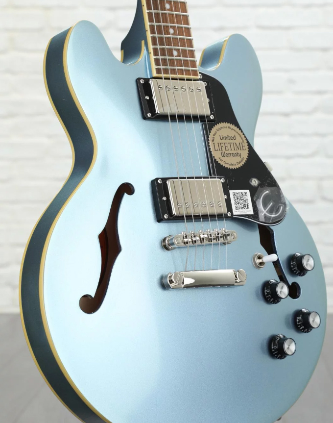 Epiphone Es-339 Pro Hh Ht Pf - Pelham Blue - Guitarra eléctrica semi caja - Variation 2