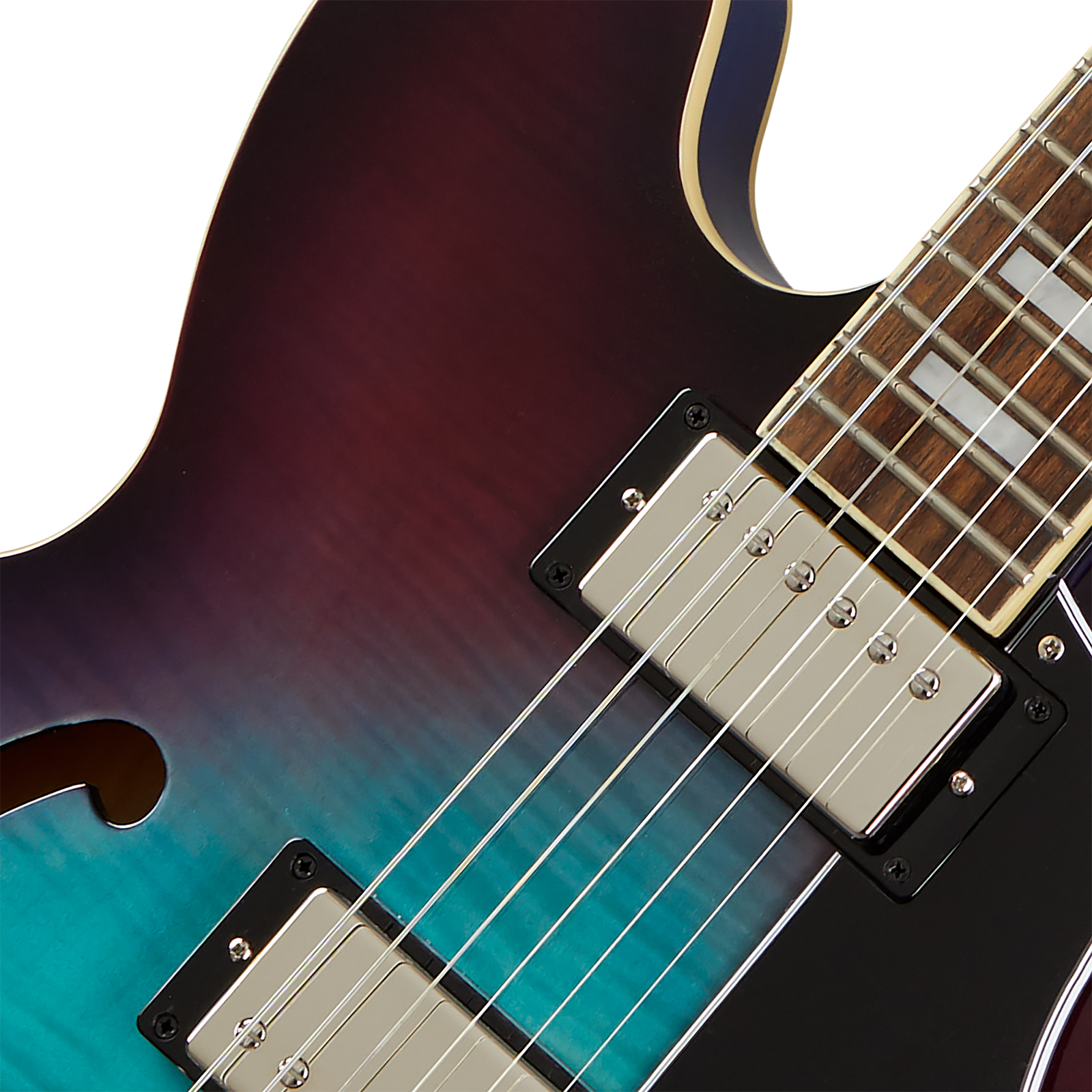 Epiphone Es335 Figured Ibg Original 2h Ht Rw - Blueberry Burst - Guitarra eléctrica semi caja - Variation 2