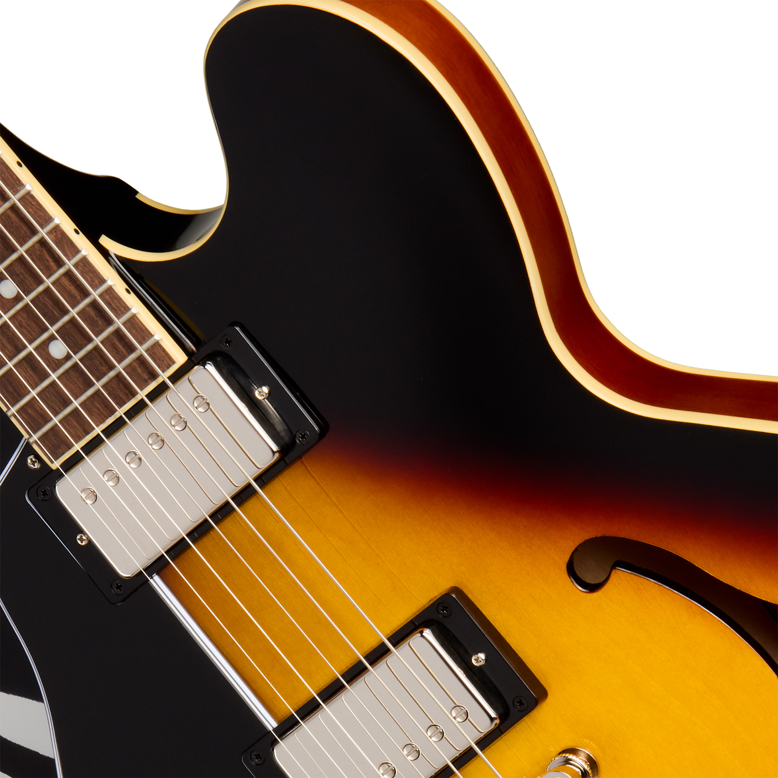 Epiphone Es335 Lh Ibg Original Gaucher 2h Ht Rw - Vintage Sunburst - Guitarra electrica para zurdos - Variation 2