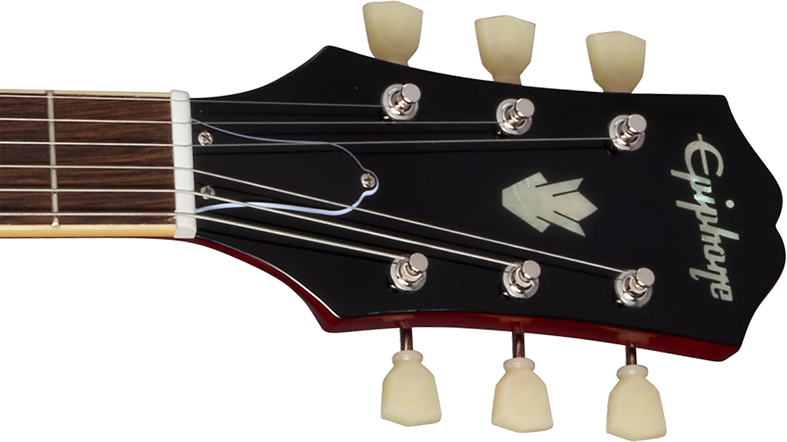 Epiphone Es335 Lh Ibg Original Gaucher 2h Ht Rw - Cherry - Guitarra electrica para zurdos - Variation 4