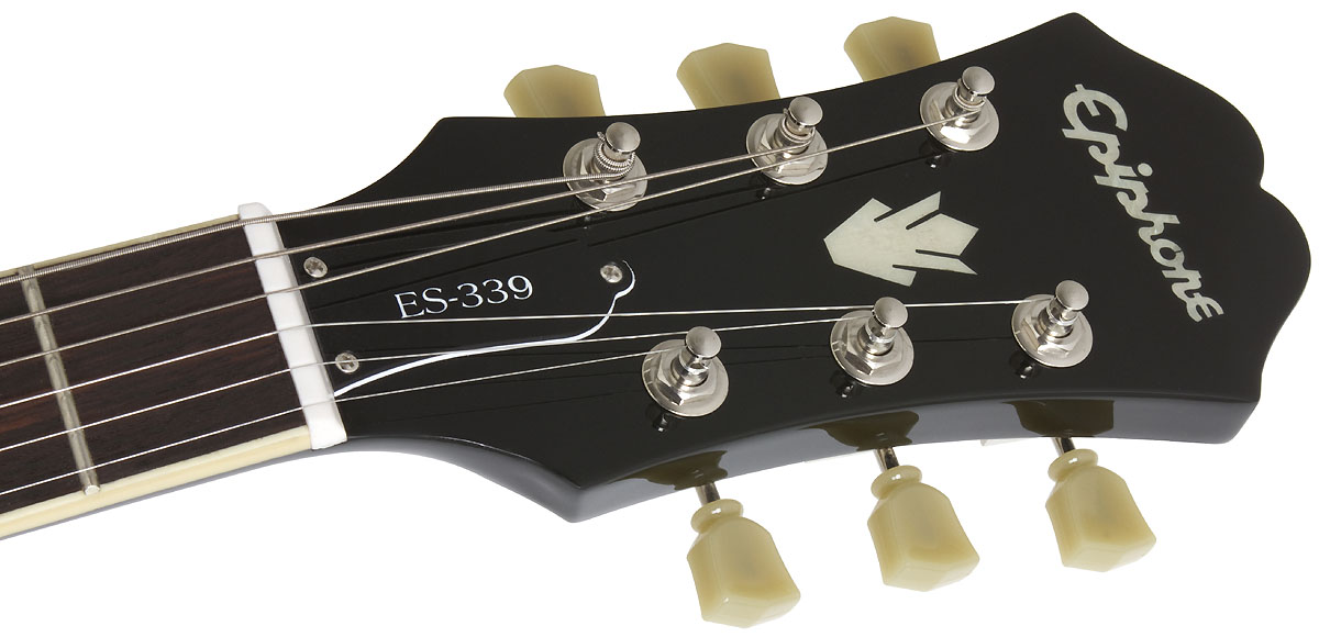 Epiphone Es-339 Pro Ch - Ebony - Guitarra eléctrica semi caja - Variation 4