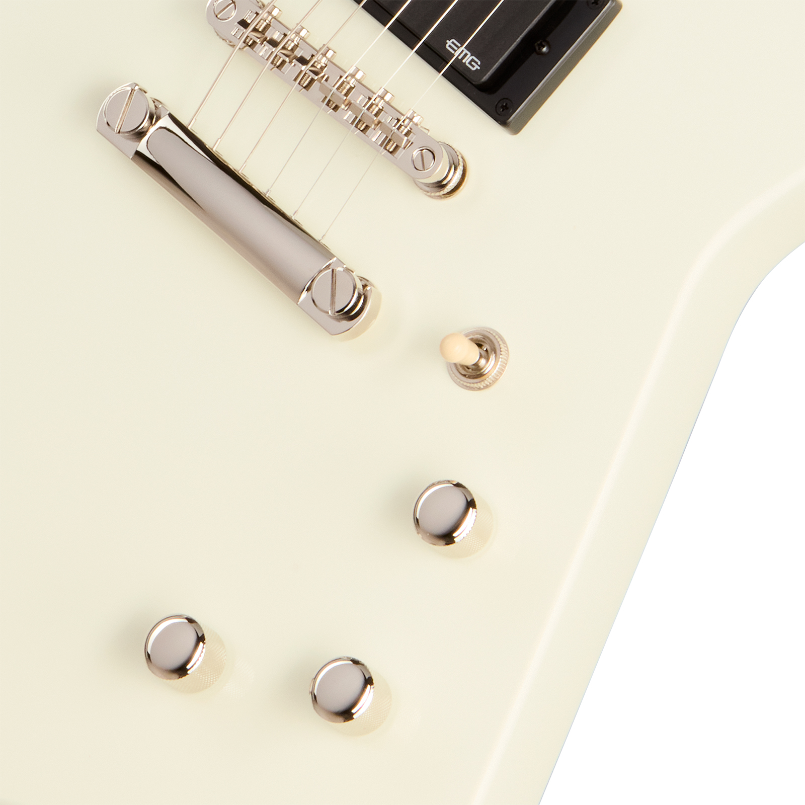 Epiphone Explorer 80s Ibg 2h Emg Ht Rw - Classic White - Guitarra electrica metalica - Variation 3