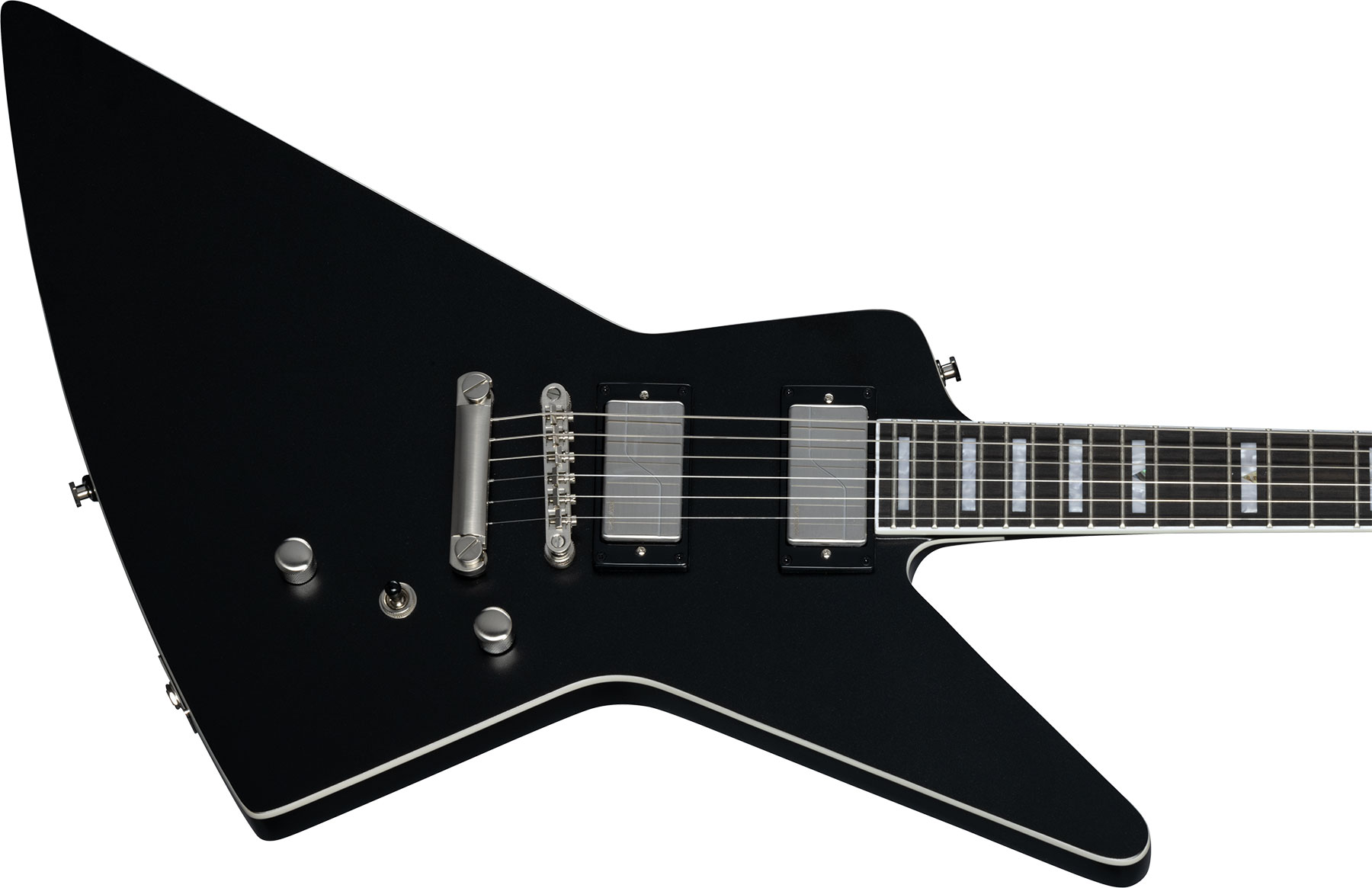 Epiphone Extura Prophecy Inspired By / Modern 2h Fishman Fluence  Ht Eb - Aged Jet Black Metallic - Guitarra electrica metalica - Variation 8