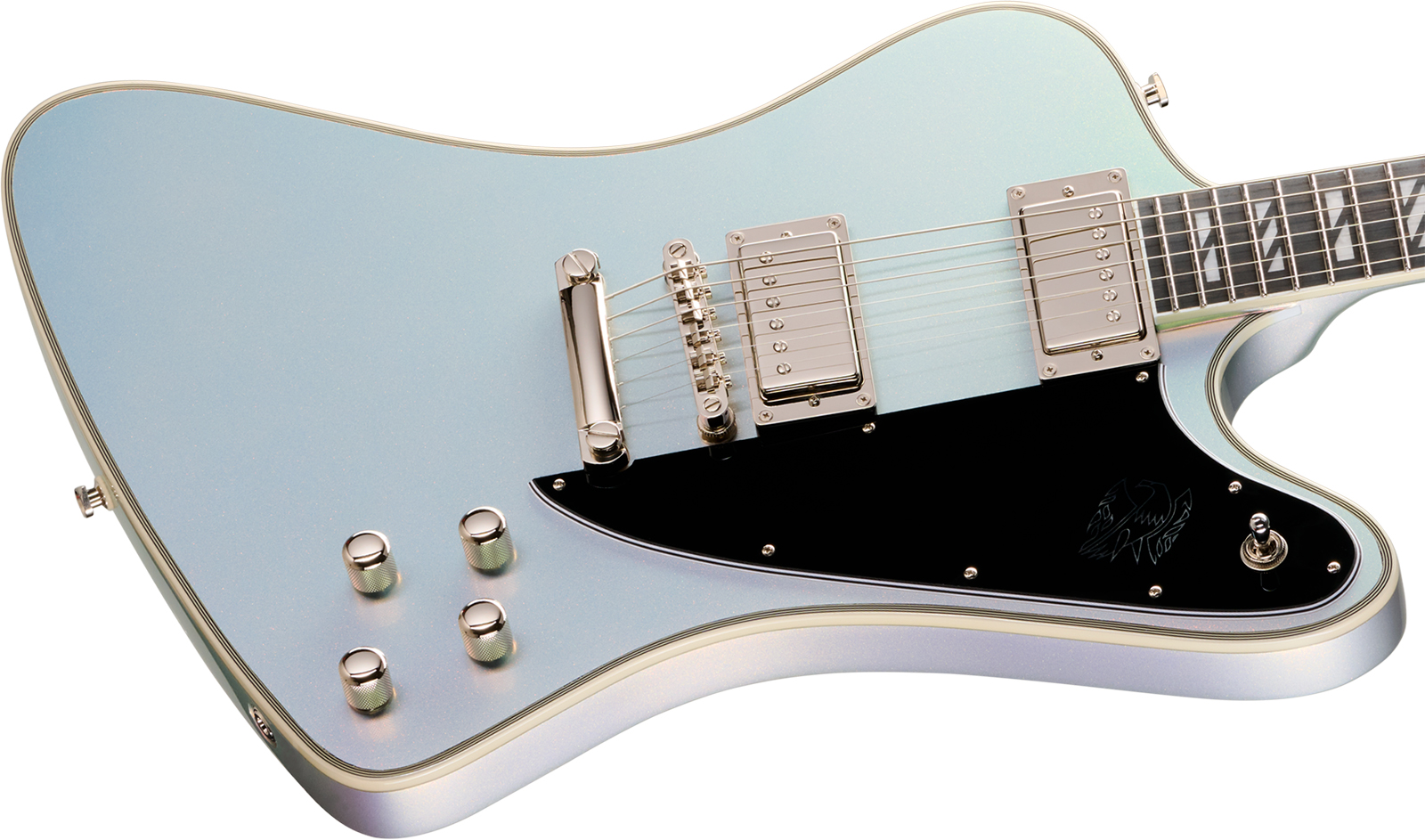 Epiphone Firebird Custom Futura Ibg 2h Ht Eb - Quicksilver Shift - Guitarra electrica metalica - Variation 2