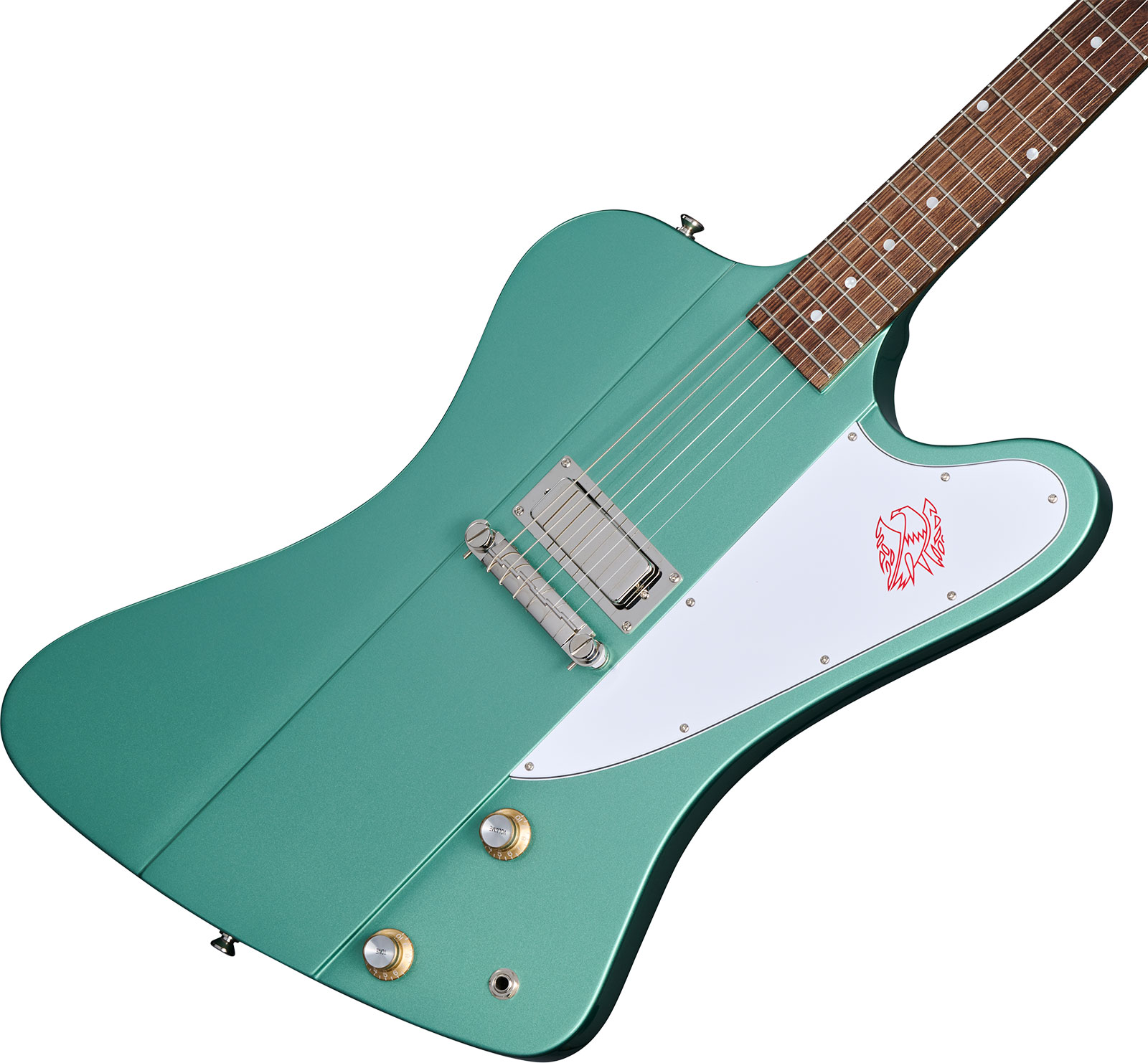 Epiphone Firebird I 1963 Inspired By Gibson Custom 1mh Ht Lau - Inverness Green - Guitarra electrica retro rock - Variation 3