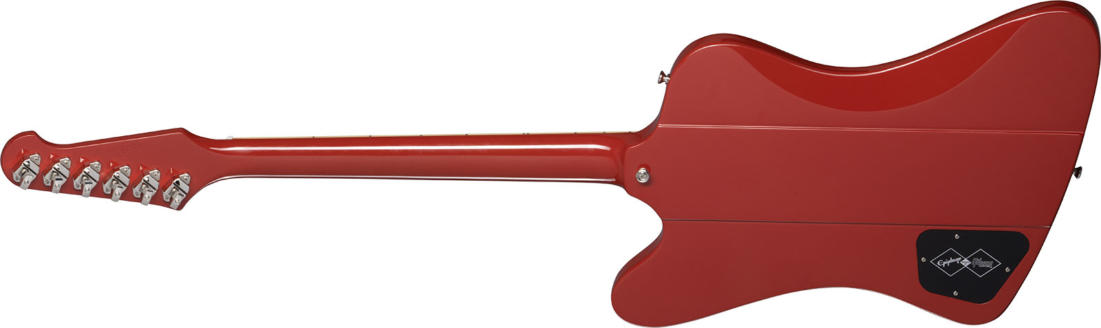 Epiphone Firebird V 1963 Maestro Vibrola Inspired By Gibson Custom 2mh Trem Lau - Ember Red - Guitarra electrica retro rock - Variation 1