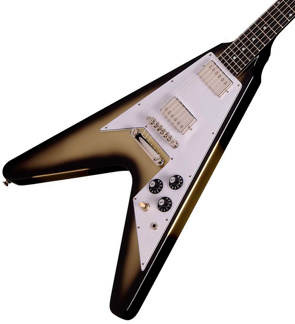 Epiphone Flying V 2h Ht Eb - Silverburst - Guitarra electrica metalica - Variation 2