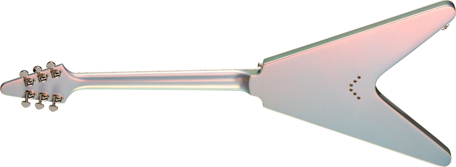 Epiphone Flying V Custom Futura Ibg 2h Ht Eb - Quicksilver Shift - Guitarra electrica metalica - Variation 1