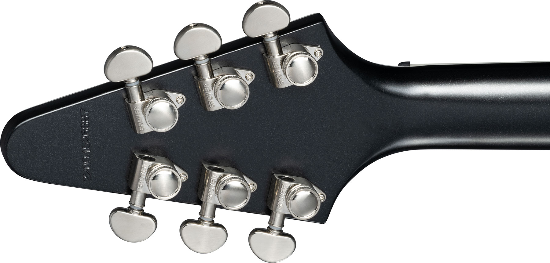 Epiphone Flying V Prophecy Inspired By Modern 2h Fishman Fluence Ht Eb - Aged Jet Black Metallic - Guitarra electrica retro rock - Variation 4