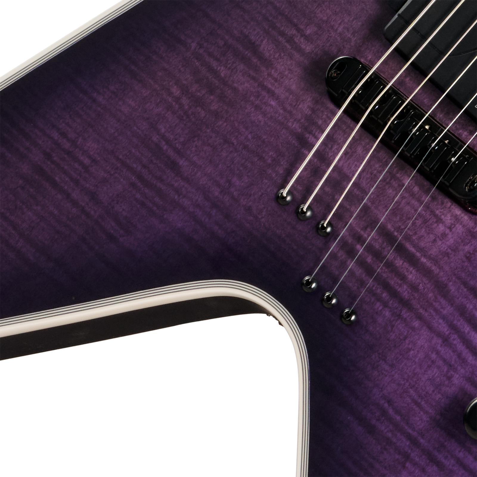 Epiphone Flying V Prophecy Modern 2h Eb - Orchid Bloom Satin - Guitarra electrica retro rock - Variation 2