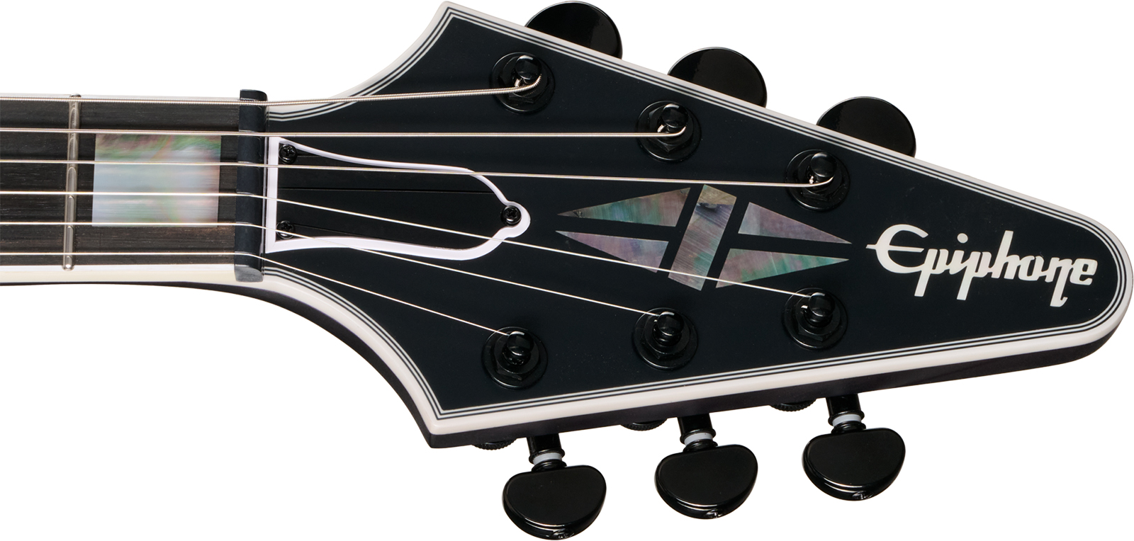 Epiphone Flying V Prophecy Modern 2h Eb - Orchid Bloom Satin - Guitarra electrica retro rock - Variation 4
