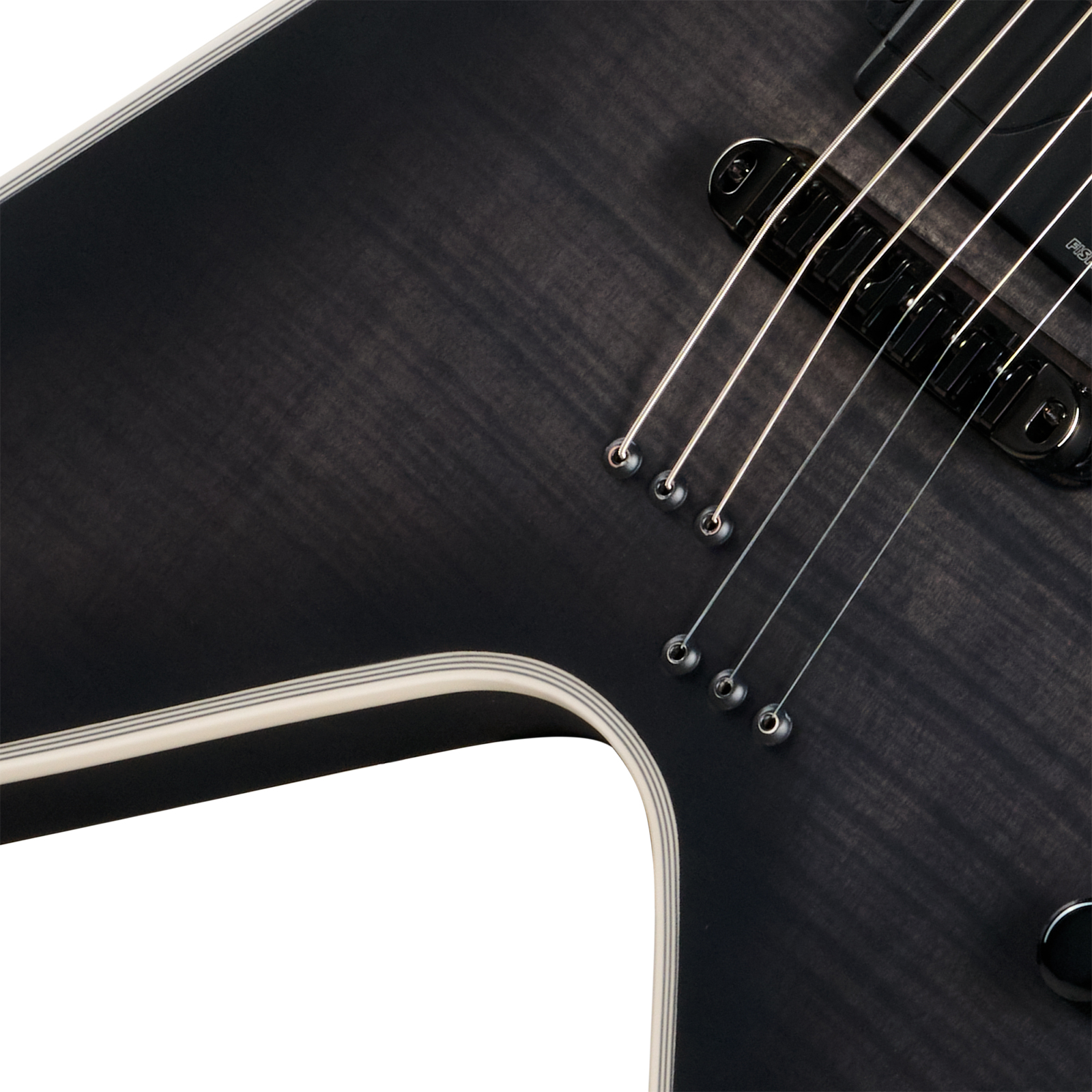 Epiphone Flying V Prophecy Modern 2h Fishman Fluence Ht Eb - Obsidian Storm Satin - Guitarra electrica metalica - Variation 2