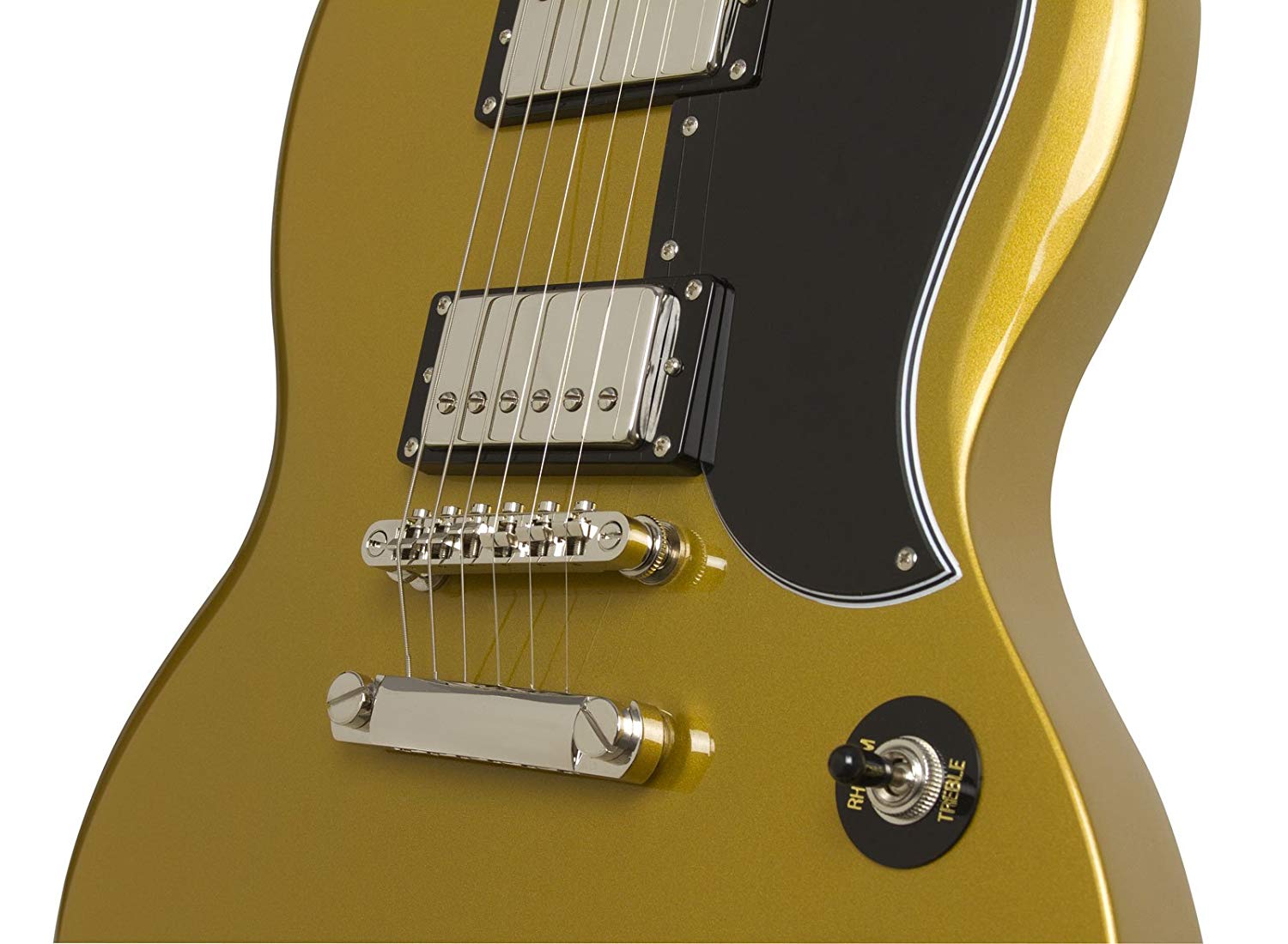 Epiphone G-400 Pro 1961 Ltd 2018 Hh Ht Pf - Metallic Gold - Guitarra eléctrica de doble corte - Variation 3