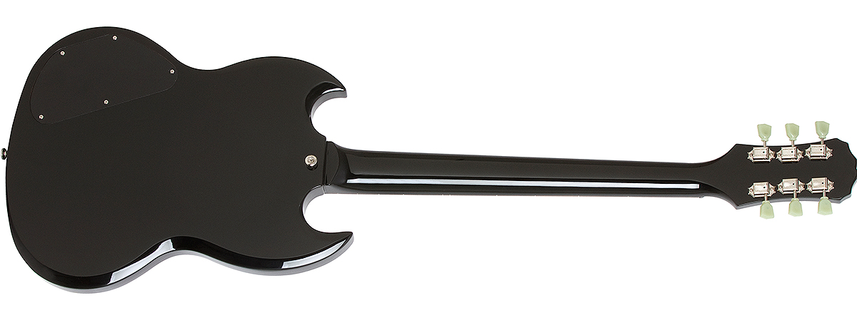 Epiphone G-400 Pro Hh Ht Pf - Ebony - Guitarra eléctrica de doble corte - Variation 2