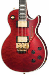 Guitarra eléctrica de corte único. Epiphone Alex Lifeson Les Paul Axcess Custom - Ruby