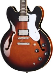Guitarra eléctrica semi caja Epiphone Bonehead Rivier - Dark tobacco sunburst