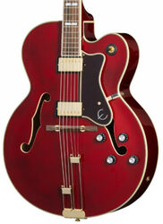 Guitarra elécrica jazz cuerpo acústico Epiphone Archtop Broadway - Dark wine red