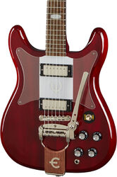 Guitarra electrica retro rock Epiphone Crestwood Custom - Cherry