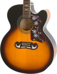 Guitarra folk Epiphone EJ-200SCE 2018 - Vintage sunburst