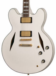 Guitarra eléctrica semi caja Epiphone Emily Wolfe Sheraton - Aged bone white