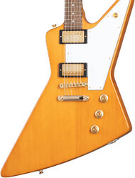 Guitarra electrica metalica Epiphone Original 1958 Explorer Korina White Pickguard - Aged natural