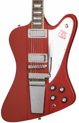 Guitarra electrica retro rock Epiphone 1963 Firebird V With Mastro Vibrola - Ember red
