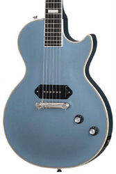 Guitarra eléctrica de corte único. Epiphone Jared James Nichols Blues Power Les Paul Custom - Aged pelham blue