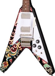 Jimi Hendrix Love Drops Flying V - ebony