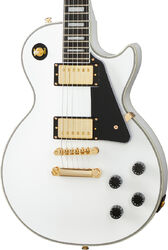 Guitarra eléctrica de corte único. Epiphone Les Paul Custom - Alpine white