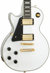 Guitarra electrica para zurdos Epiphone Les Paul Custom LH - Alpine white