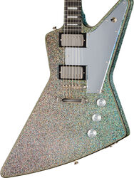 Guitarra electrica metalica Epiphone Lzzy Hale Explorer Custom - Black Diamond Holographic Sparkle