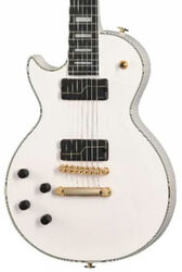 Guitarra electrica para zurdos Epiphone Matt Heafy Les Paul Custom Origins 7-String LH - Bone white