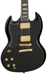 Guitarra electrica para zurdos Epiphone SG Custom LH - Ebony