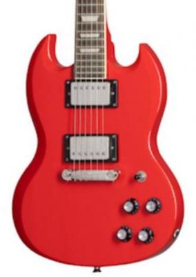 Guitarra eléctrica para niños Epiphone Power Players SG - Lava red