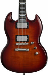 Guitarra eléctrica de doble corte Epiphone Inspired By Gibson Modern Prophecy SG - Aged bengal tiger burst