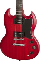 Guitarra eléctrica de doble corte Epiphone SG-Special VE - Vintage worn cherry